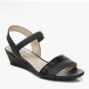 Life Stride Yuma NEW Elegant NAVY Wedge Sandals, Women’s Sz 11W EU 42